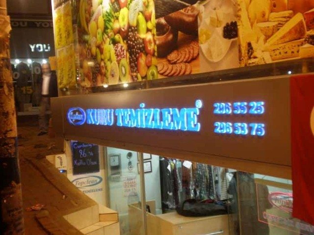 Pleksi Kutu Harf Tabela 12