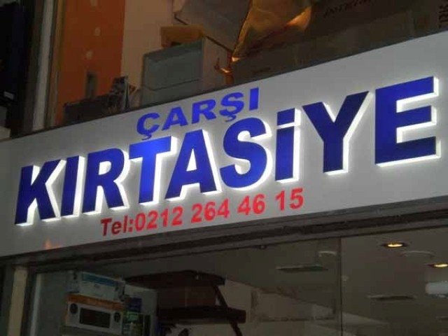 Pleksi Kutu Harf Tabela 13
